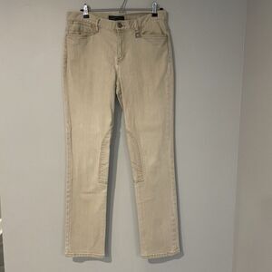 Vintage LRL RALPH LAUREN Riding Equestrian Tan Jeans Sz‎ 8 Jodhpur Stirrup Charm